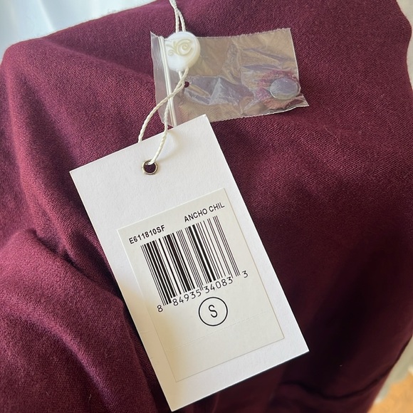 🔥 SALE 🔥 NEW Evolution by Cyrus Maroon Open Front Cardigan Size Small - Picture 6 of 16